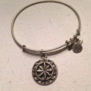 Silver “compass” Alex and Ani